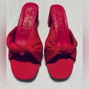 Brand New BEACH Sandals - Size 10 M - Heel height 2.5 Inches - box 1